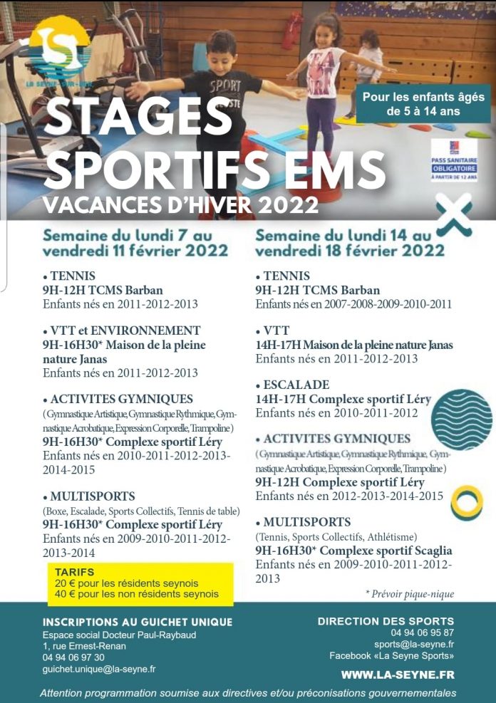 Stages Hiver 2022
