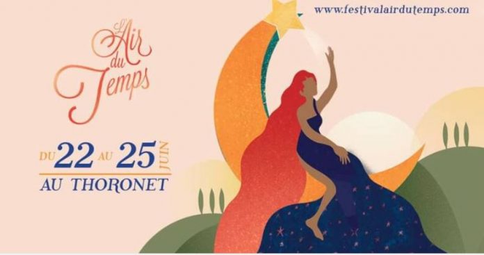 affiche festival air du temps au Thoronet