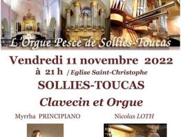 Concert Clavecin et Orgue à Sollies Toucas