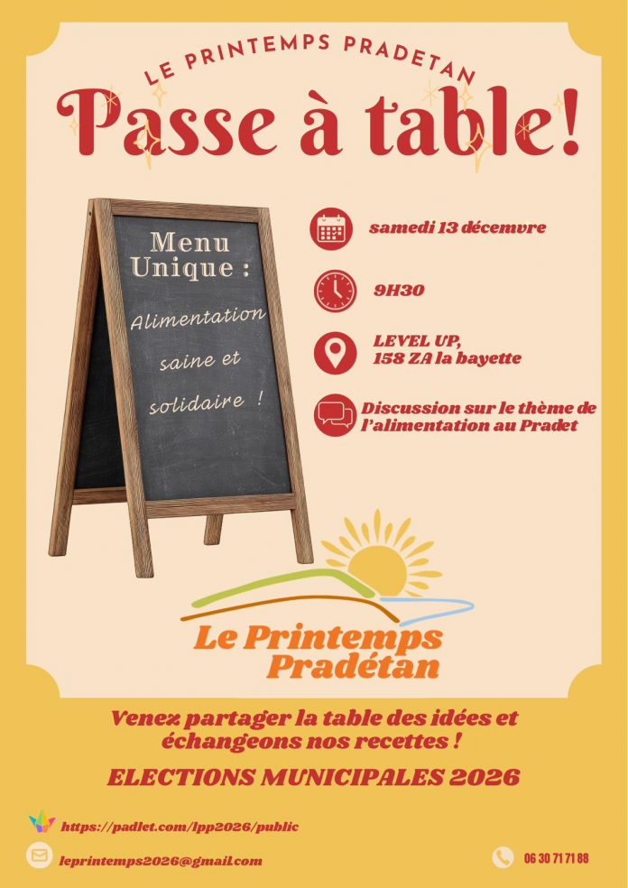 Invitation 13-12-2025 - Alimentation saine et solidaire - Level Up