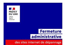 Var : Fermeture de 2 sites internet