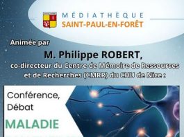 Saint Paul en forêt : Conférence MALADIE D’ALZHEIMER