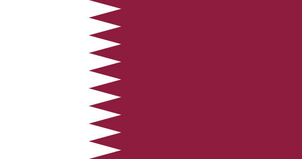 Qatar flag with original RGB color vector illustration design