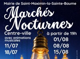Saint Maximin La Sainte Baume : Marchés nocturnes