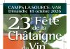 Camps la Source : Fête de la châtaigne, du vin et des produits du terroir